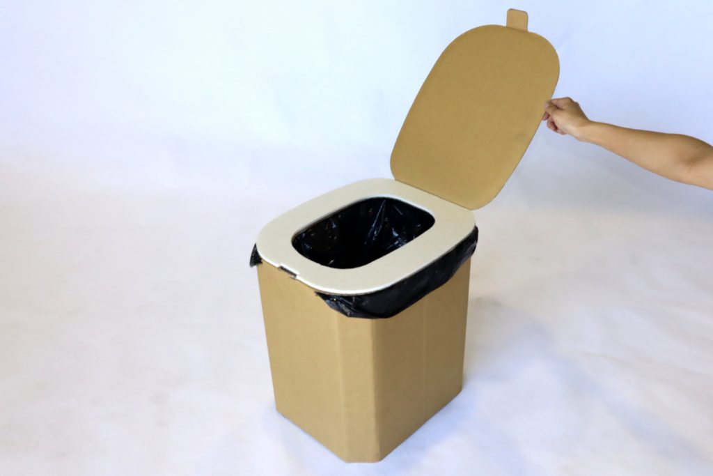 おしりにやさしい簡易トイレ 梱包材・緩衝材の梅花堂紙業株式会社